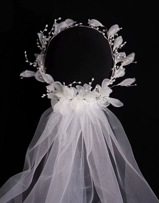 Wreath Veil Bride Wedding Dress Dress Accessories Headpiece