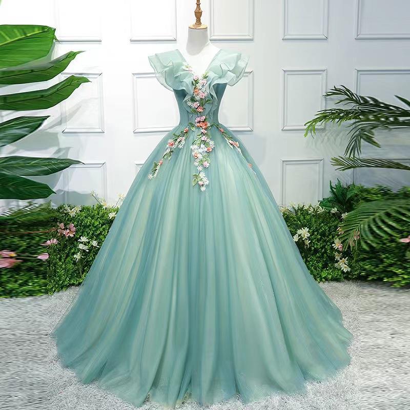 Wedding Dress New Host Performance Student Graduation Dress Puffy Gauze Long Evening Dress