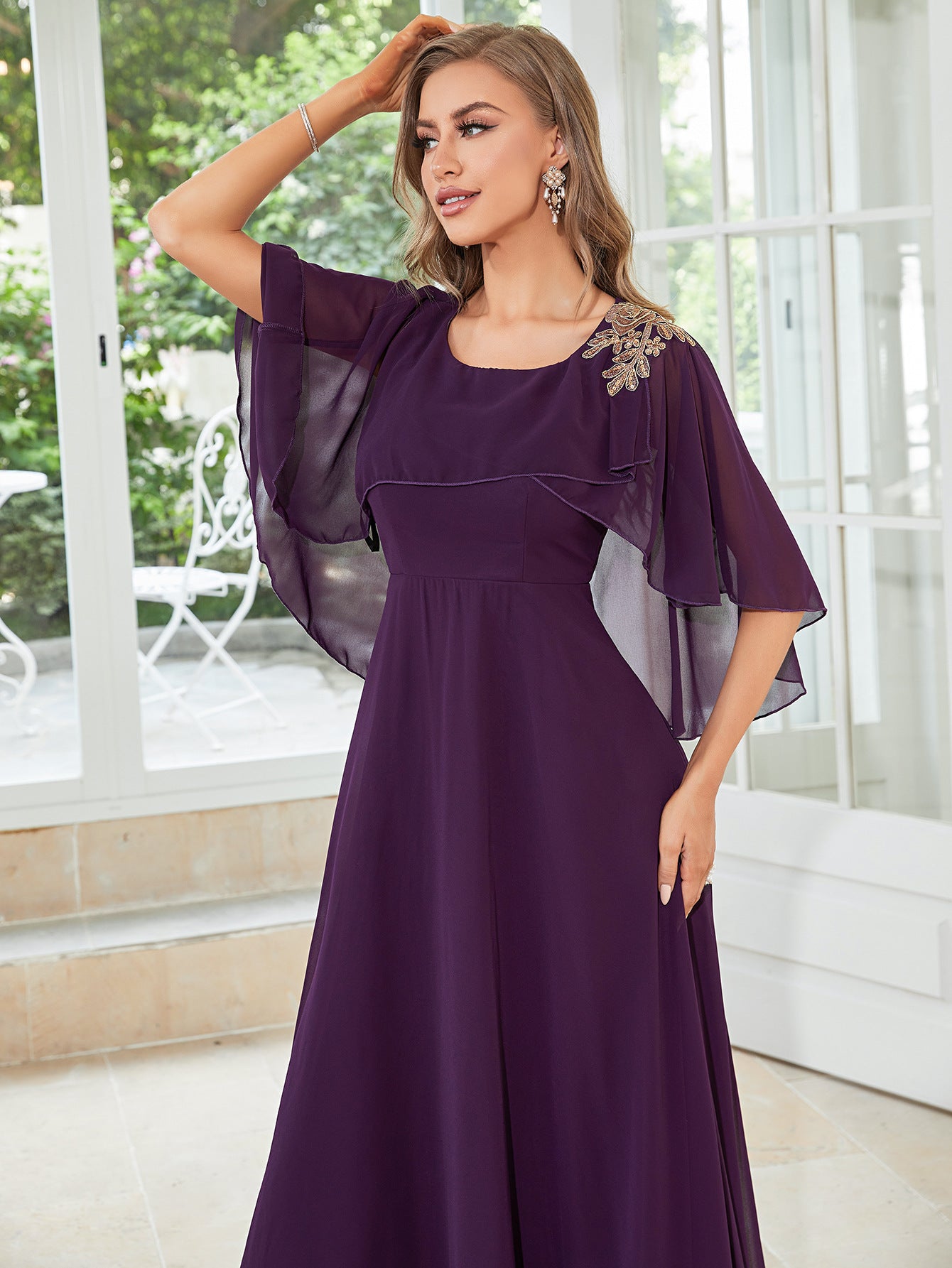 Summer Dress Women's Loose Slim Fit Bridesmaid Dress Daily Party Evening Dress Chiffon