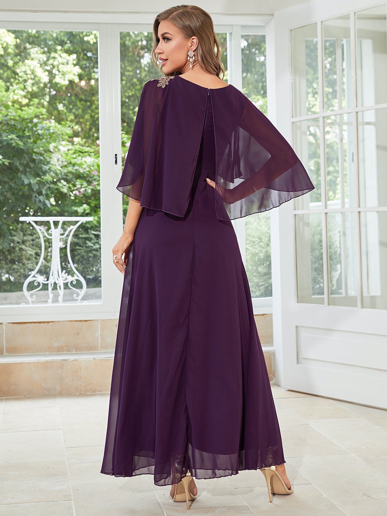 Summer Dress Women's Loose Slim Fit Bridesmaid Dress Daily Party Evening Dress Chiffon